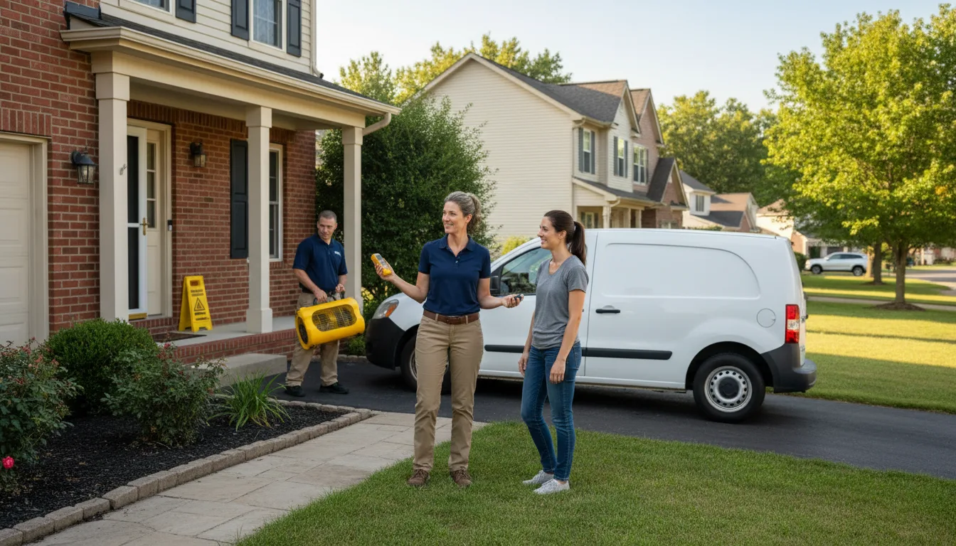 Residential water damage restoration in Lansdowne, PA